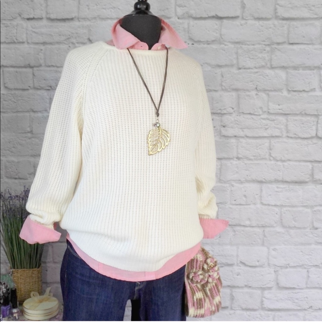 Sale Cable Knit Raglan Sleeve Vintage Sweater